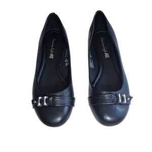 American Eagle Women's Finson Black Ballet Flat Shoes Size 8.5 W Medium/Wide